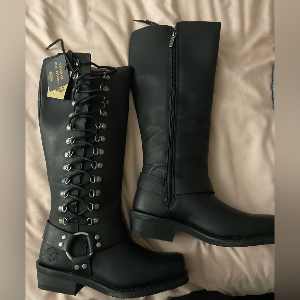 COPY - Harley Davidson Romy Black Leather Boots